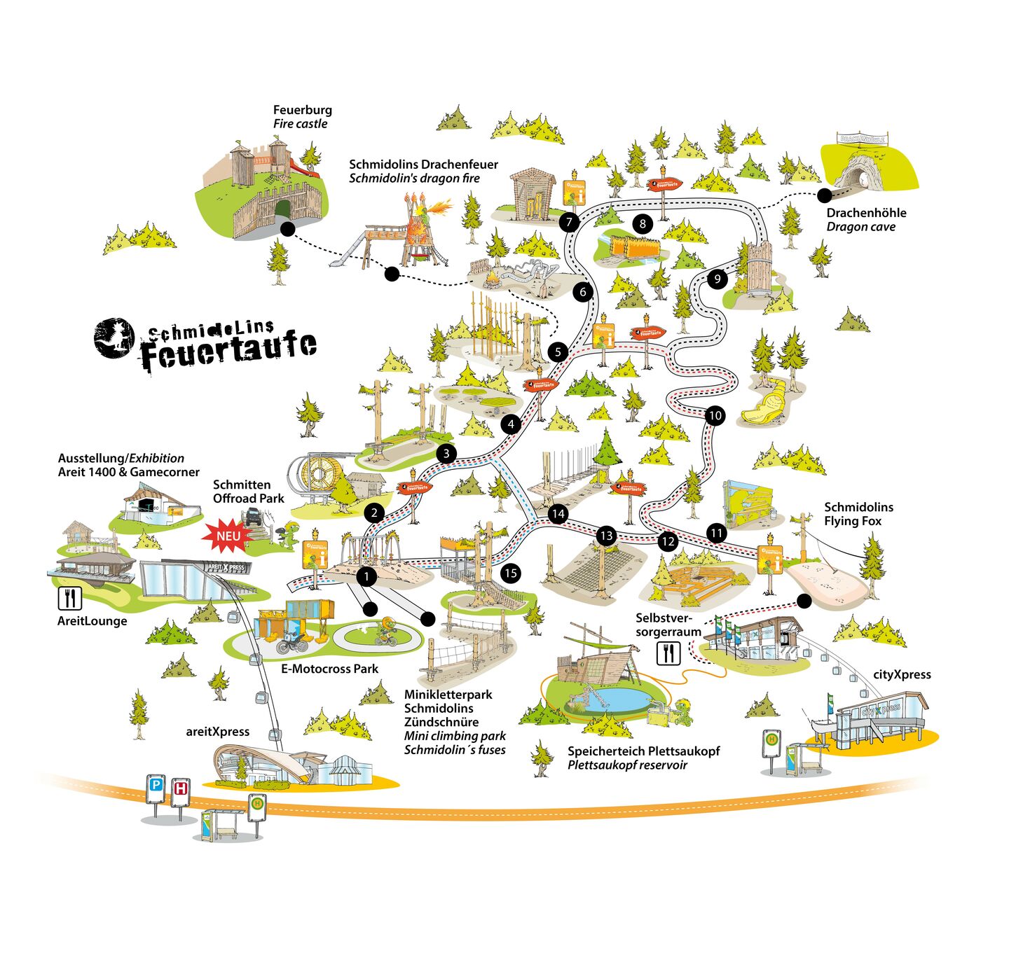Map of Schmidolins Adventure World | © Schmittenhöhen AG