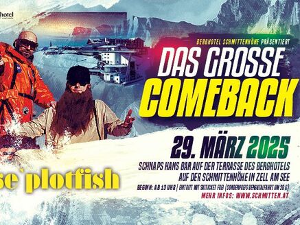 auf dem Teaser ist das Berghotel als Location zu sehen und Plotti und Tommy Boydeluxe | © Seplotfish