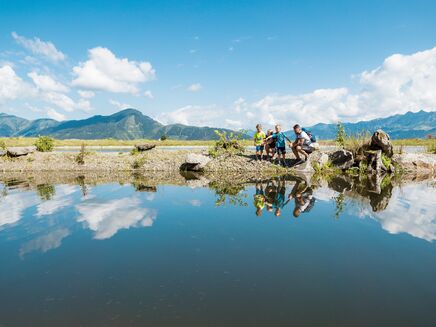 Familienspaß am Speicherteich Plettsaukopf | © Schmittenhöhebahn AG/Rohal
