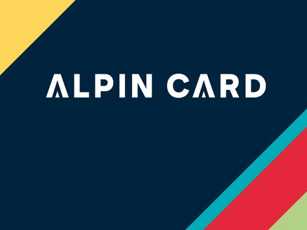 Alpin Card Logo mit Farbverläufen und Website alpincard.at | © ALPIN CARD